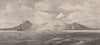 MOUNT EGMONT, from the Sea. New Zealand 1888 old antique vintage print picture