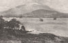 HOBART, from Kangaroo point. Tasmania. Australia 1888 old antique print