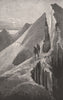 Ascent of HOCHSTETTER DOME. New Zealand 1888 old antique vintage print picture