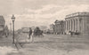 Thames Street, OAMARU. New Zealand. Penny farthing bicycle. 1888 old print