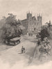 St. Joseph's Catholic Cathedral. DUNEDIN. New Zealand 1888 old antique print