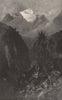 MOUNT EARNSLAW. New Zealand 1888 old antique vintage print picture