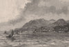 LEVUKA. Fiji 1888 old antique vintage print picture