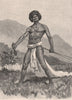 Mountain Chief. FIJI 1888 old antique vintage print picture