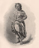 A TONGAN Belle. Pacific Islands 1888 old antique vintage print picture
