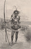 A SOLOMON ISLANDER. Pacific Islands 1888 old antique vintage print picture