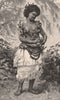 A Samoan Princess. SAMOA 1888 old antique vintage print picture
