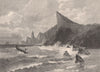 PITCAIRN ISLAND. Pacific Ocean 1888 old antique vintage print picture