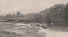 Convicts washing clothes. Australia 1888 old antique vintage print picture