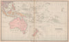 OCEANIA. Australasia East Indies Australia. Large map. For GARRAN 1888 old