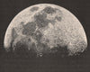 The Moon. Astronomy 1888 old antique vintage print picture