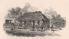 Bush Post Office. New South Wales. Australia 1888 old antique print picture