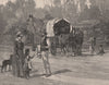 A bush hawker. New South Wales. Australia 1888 old antique print picture