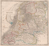 HOLLAND. Lordship of Utrecht. The Broad Fourteen. 'The Harde'. JOHNSON 1850 map