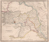 TURKEY IN ASIA Karaman Roum Algezira Kurdistan Anadolia Syria. JOHNSON 1850 map