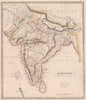 HINDOOSTAN. British India. possessions/allies. Independent. JOHNSON 1850 map
