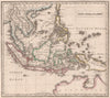 EAST INDIA ISLANDS. Dutch East Indies Philippines Indochina. JOHNSON 1850 map