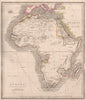 AFRICA. Pre-colonial. Tribes. Mocaranga Sabia Cape Colony . JOHNSON 1850 map