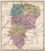 AISNE department. Battlefields/dates, resources & minerals. LE VASSEUR 1876 map