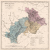 HAUTES-ALPES department showing resources & minerals. LE VASSEUR 1876 old map