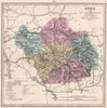 AUBE department. Battlefields/dates, resources & minerals. LE VASSEUR 1876 map