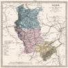 LOIRE department showing resources & minerals. LE VASSEUR 1876 old antique map