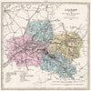 LOIRET department. Battlefields/dates, resources & minerals. LE VASSEUR 1876 map