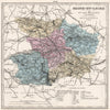 MAINE-ET-LOIRE department. Battles/dates resources minerals. LE VASSEUR 1876 map
