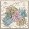 MARNE department. Battlefields/dates, resources & minerals. LE VASSEUR 1876 map