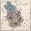 HAUTE-MARNE department showing resources & minerals. LE VASSEUR 1876 old map