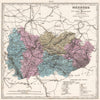MEURTHE France department. Battles/dates resources minerals. LE VASSEUR 1876 map
