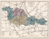 MOSELLE department showing resources & minerals. LE VASSEUR 1876 old map