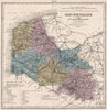 PAS-DE-CALAIS department. Battles/dates resources minerals. LE VASSEUR 1876 map