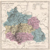 PUY-DE-DÔME department showing resources & minerals. LE VASSEUR 1876 old map