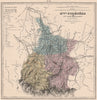 HAUTES-PYRÉNÉES department showing resources & minerals. LE VASSEUR 1876 map