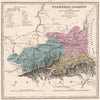 PYRÉNÉES-ORIENTALES department. Battles resources minerals. LE VASSEUR 1876 map