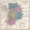 SEINE-ET-MARNE department. Battles/dates resources minerals. LE VASSEUR 1876 map