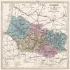 SOMME department. Battlefields/dates, resources & minerals. LE VASSEUR 1876 map