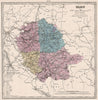TARN department showing resources & minerals. LE VASSEUR 1876 old antique map