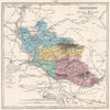 VAUCLUSE department showing resources & minerals. LE VASSEUR 1876 old map