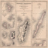 MADAGASCAR. Nossi-Bé/Nosy Be. Iles Sainte Marie & Mayotte. Baie de Baly 1876 map