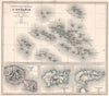 POLYNESIE FRANÇAISE Tahiti Marquesas Marquises Nouka-Hiva-Hoa LEVASSEUR 1876 map