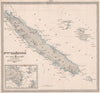 NOUVELLE-CALÉDONIE. New Caledonia, Lifou & Ouvea. Melanesia. LE VASSEUR 1876 map