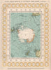 ANTARCTIC South pole region explorers/routes Universal Time Chart.BACON 1903 map