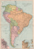 SOUTH AMERICA. Buenos Aires Rio de Janeiro. Bolivia < Chaco War. BACON 1903 map