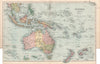OCEANIA. Australia New Zealand Polynesia Fiji East Indies.BACON 1903 old map