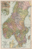 SCANDINAVIA Norway Sweden. Railways. Stockholm Christiania/Oslo.BACON 1903 map