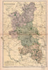 BUCKINGHAMSHIRE. Showing Parliamentary divisions,boroughs & parks.BACON 1901 map