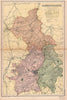 CAMBRIDGESHIRE. Showing Parliamentary divisions,boroughs & parks.BACON 1901 map