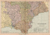 DEVONSHIRE (SOUTH). Parliamentary divisions. Parks. Devon. BACON 1901 old map